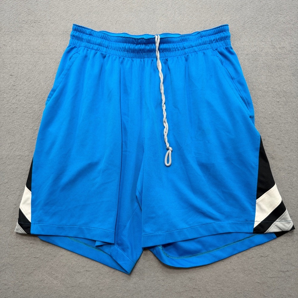 Nike Athletic Shorts Men's Medium Blue Dri-FIT Mesh Lined Basketball Training